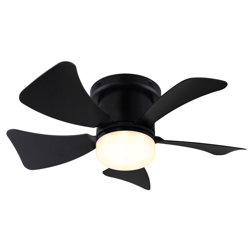 ZEVENTI - Ventilador de techo LED regulable MUNDAKA LED/10W/230V 3000-6500K negro + control remoto