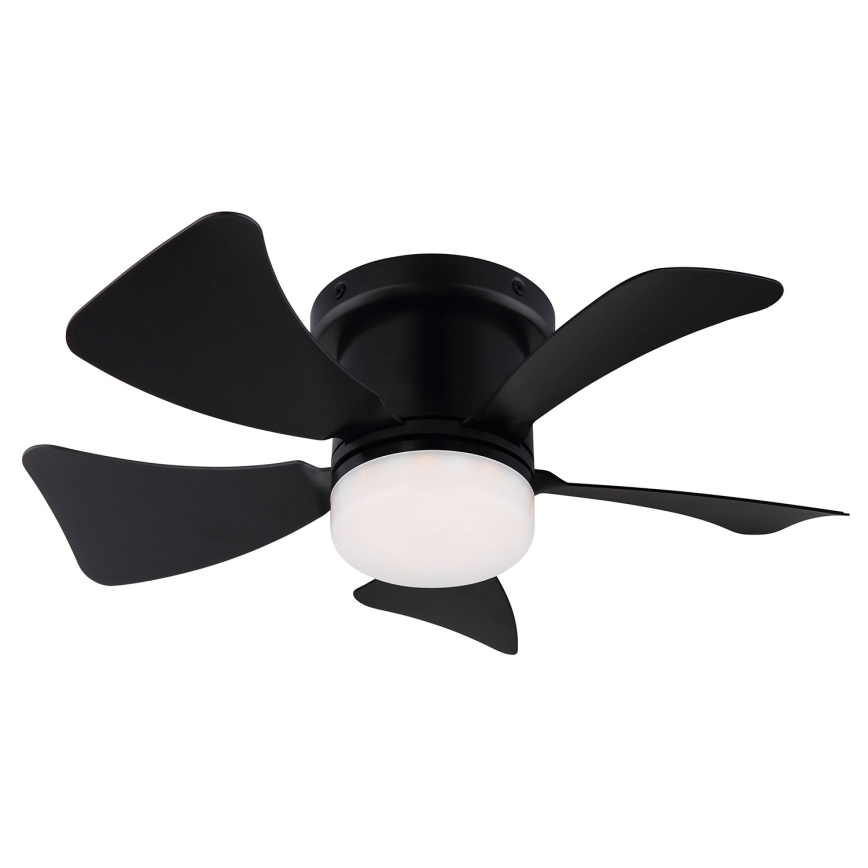 ZEVENTI - Ventilador de techo LED regulable MUNDAKA LED/10W/230V 3000-6500K negro + control remoto