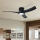ZEVENTI - Ventilador de techo LED regulable ORBITO LED/24W/230V 3000/4000/6000K Wi-Fi Tuya negro + mando a distancia