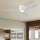ZEVENTI - Ventilador de techo LED regulable VENTORA LED/24W/230V 3000/4000/6000K Wi-Fi Tuya blanco + control remoto