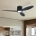 ZEVENTI - Ventilador de techo LED regulable VENTORA LED/24W/230V 3000/4000/6000K Wi-Fi Tuya negro + control remoto