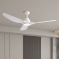 ZEVENTI - Ventilador de techo LED URBINO LED/20W/230V 3000/4000/6000K Wi-Fi Tuya blanco + mando a distancia