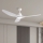 ZEVENTI - Ventilador de techo LED URBINO LED/20W/230V 3000/4000/6000K Wi-Fi Tuya blanco + mando a distancia
