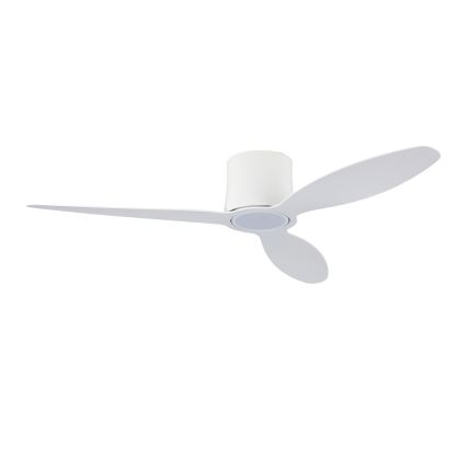 ZEVENTI - Ventilador de techo LED regulable VENTORA LED/24W/230V 3000/4000/6000K Wi-Fi Tuya blanco + control remoto