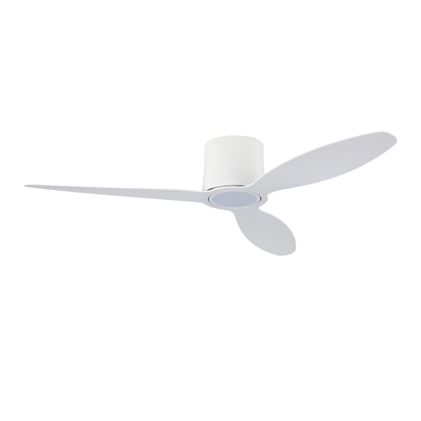 ZEVENTI - Ventilador de techo LED regulable VENTORA LED/24W/230V 3000/4000/6000K Wi-Fi Tuya blanco + control remoto