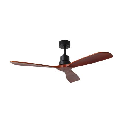 ZEVENTI - Ventilador de techo LIONI Wi‑Fi Tuya negro/roble + control remoto
