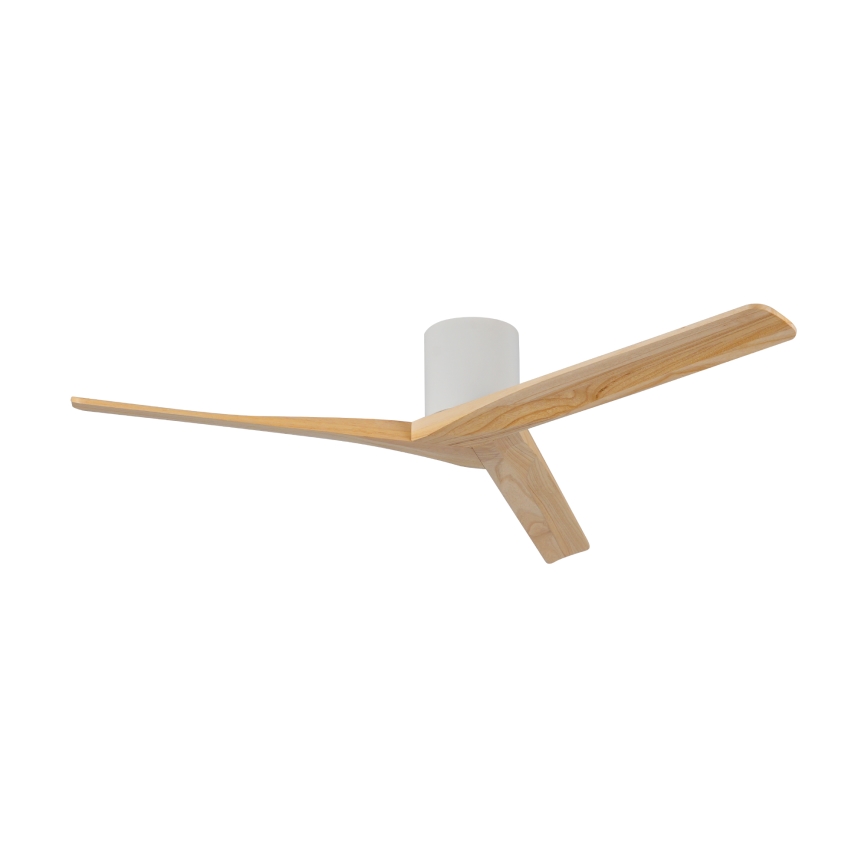 ZEVENTI - Ventilador de techo VELLON Wi-Fi Tuya blanco/paulownia + mando a distancia