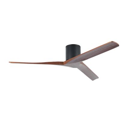 ZEVENTI - Ventilador de techo VELLON Wi-Fi negro/nogal + control remoto
