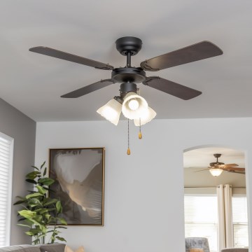 ZEVENTI - Ventilador de techo ZURRIOLA 3xE27/60W/230V