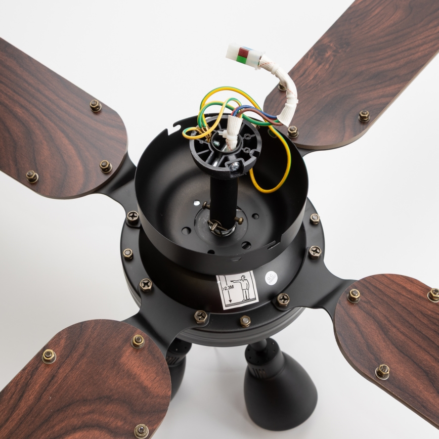 ZEVENTI - Ventilador de techo ZURRIOLA 3xGU10/50W/230V
