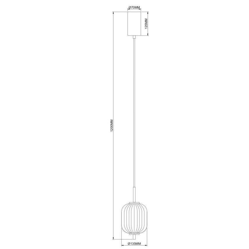 Zuma Line - Lámpara colgante LED con cable, 6,5W/230V, diámetro 13 cm, dorada