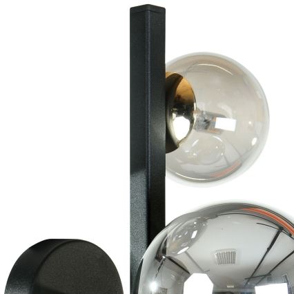 Zuma Line - Aplique de pared 3xG9/8W/230V negro/negro ahumado