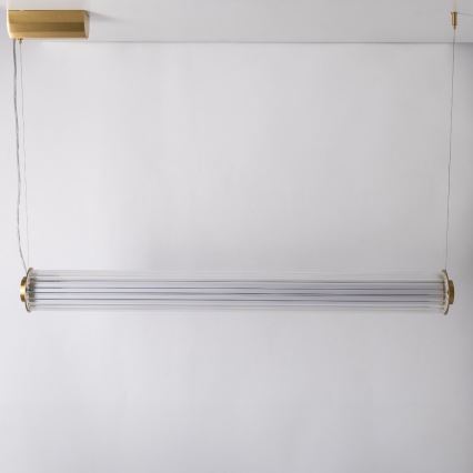Zuma Line - Lámpara colgante LED regulable con cable LED/39W/230V 2700-6500K dorado + mando a distancia