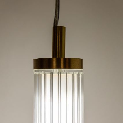 Zuma Line - Lámpara colgante LED regulable con cable LED/26W/230V 2700-6500K dorada + mando a distancia