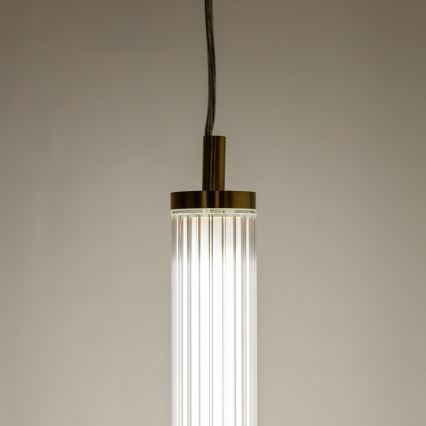 Zuma Line - Lámpara colgante LED regulable con cable LED/26W/230V 2700-6500K dorada + mando a distancia