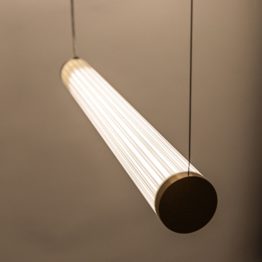 Zuma Line - Lámpara colgante LED regulable con cable LED/64W/230V 2700-6500K dorada + mando a distancia