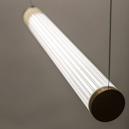 Zuma Line - Lámpara colgante LED regulable con cable LED/64W/230V 2700-6500K dorada + mando a distancia