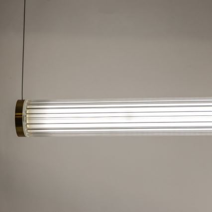 Zuma Line - Lámpara colgante LED regulable con cable LED/64W/230V 2700-6500K dorada + mando a distancia