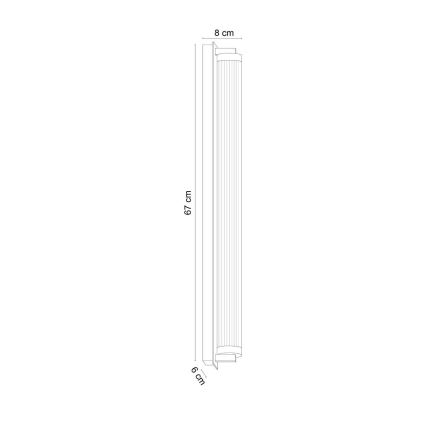 Zuma Line - Aplique LED regulable de pared LED/26W/230V 2700-6500K dorado + mando a distancia