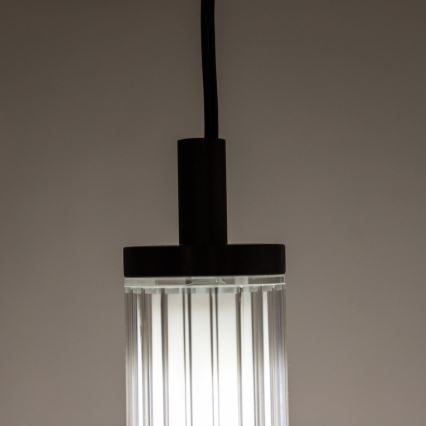 Zuma Line - Lámpara colgante LED regulable con cable LED/26W/230V 2700-6500K negra + mando a distancia