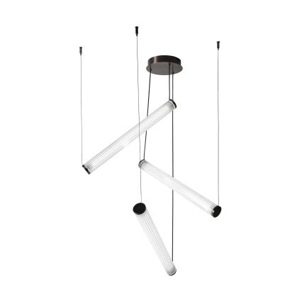 Zuma Line - Lámpara colgante LED regulable con suspensión por cable LED/64W/230V 2700-6500K negra + mando a distancia