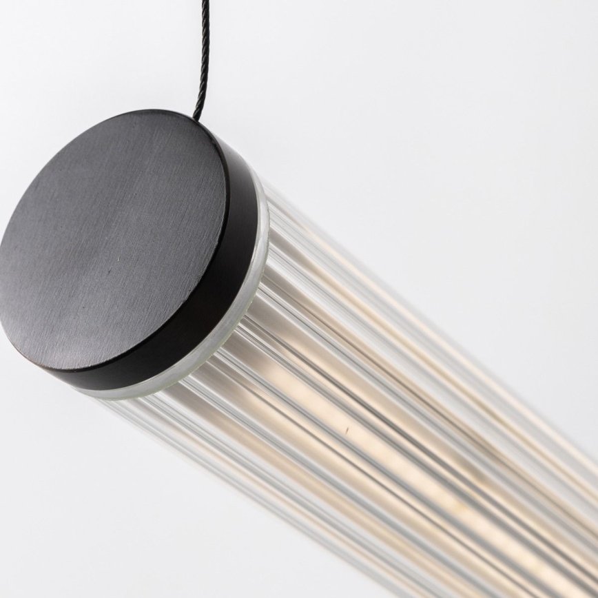 Zuma Line - Lámpara colgante LED regulable con suspensión por cable LED/64W/230V 2700-6500K negra + mando a distancia