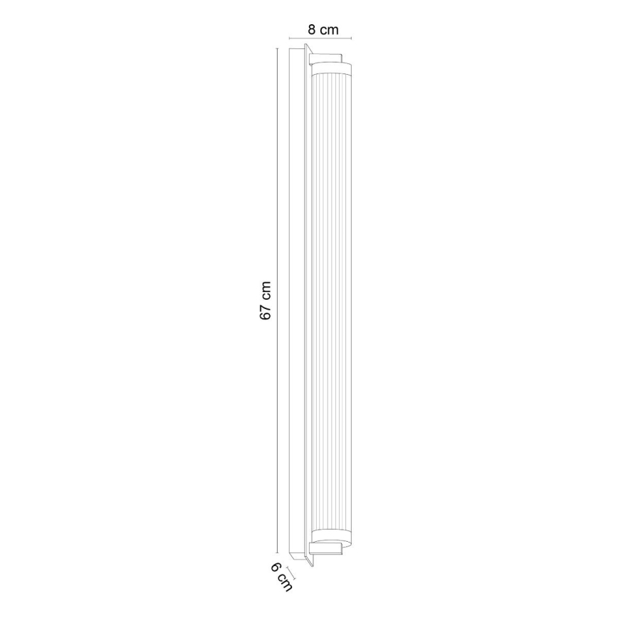 Zuma Line - Aplique de pared LED regulable LED/26W/230V 2700-6500K negro + mando a distancia