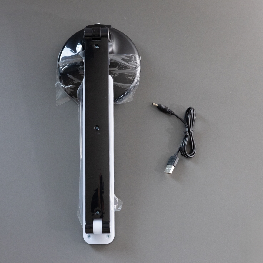 Zuma Line - Lámpara de mesa LED recargable LED/6W/1200 mAh 3000/4500/6000K CRI 90 negro