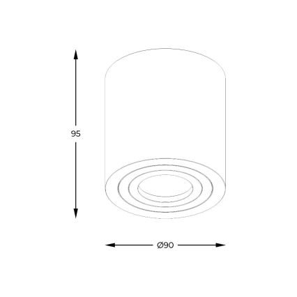 Zuma Line - LED RGBW regulable foco empotrable para baño 1xGU10/4,8W/230V IP44 blanco + mando a distancia