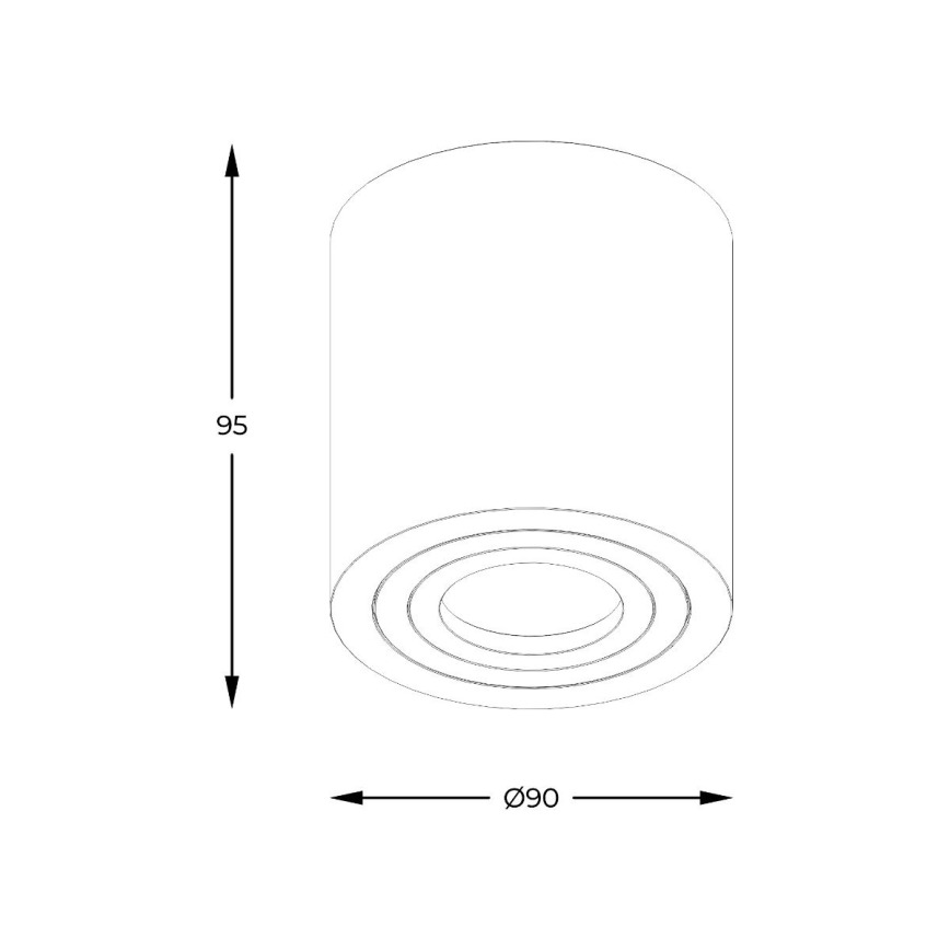 Zuma Line - Lámpara empotrable LED RGBW regulable para baño 1xGU10/4,8W/230V IP44 negra + mando a distancia