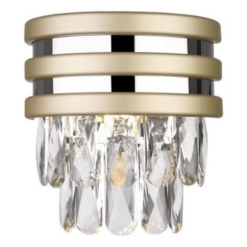 Zuma Line - Aplique de pared 1xG9/42W/230V dorado/cromo brillante