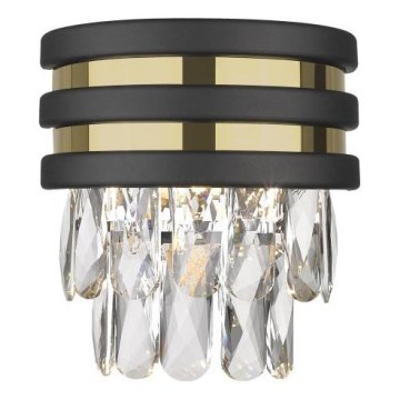 Zuma Line - Aplique de pared 1xG9/42W/230V negro/dorado