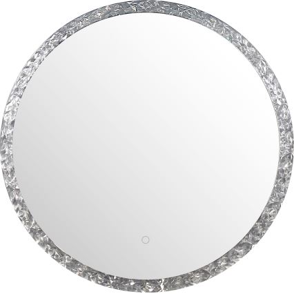 Zuma Line - Espejo de pared LED para cuarto de baño con retroiluminación LED/24W/230V 3000/4000/6000K d. 60 cm IP44 cromo brillante
