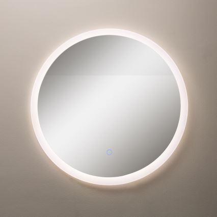 Zuma Line - Espejo de pared para baño con iluminación LED/24W/230V 3000/4000/6000K Ø 60 cm IP44