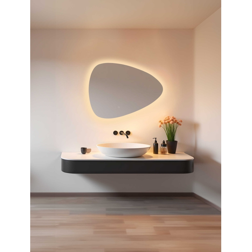Zuma Line - Espejo de baño de pared LED con retroiluminación LED/24W/230V 3000/4000/6000K 70x50 cm IP44