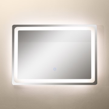 Zuma Line - Espejo de baño de pared LED con retroiluminación LED/24W/230V 3000/4000/6000K 70x50 cm IP44