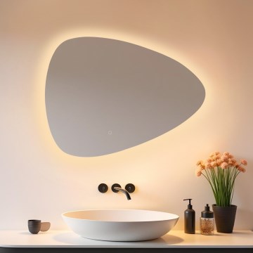 Zuma Line - Espejo de baño de pared LED con retroiluminación LED/24W/230V 3000/4000/6000K 70x50 cm IP44