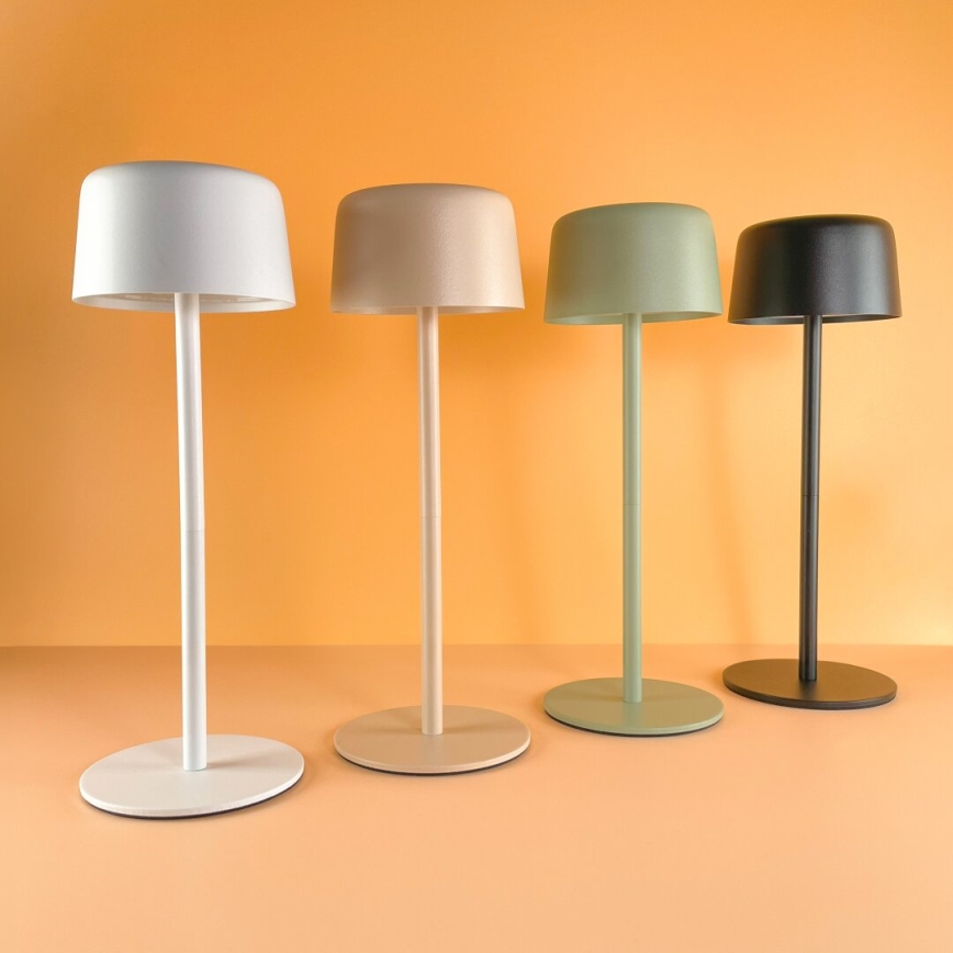 Zuma Line - Lámpara de mesa LED recargable y regulable LED/2W/1200 mAh IP44 verde