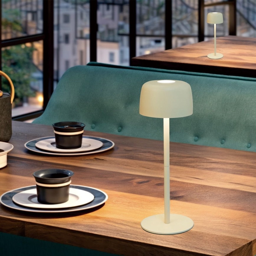 Zuma Line - Lámpara de mesa LED recargable y regulable LED/2W/1200 mAh IP44 verde