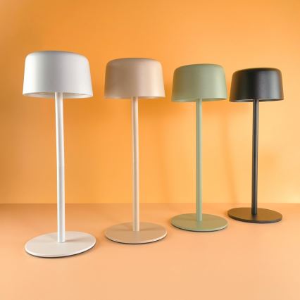 Zuma Line - Lámpara de mesa LED recargable y regulable LED/2W/1200 mAh IP44 blanco