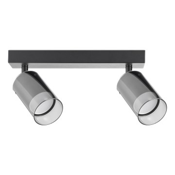Zuma Line - Foco 2xGU10/50W/230V negro/gris