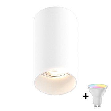 Zuma Line - Foco empotrable LED RGBW regulable 1xGU10/4,8W/230V blanco + mando a distancia
