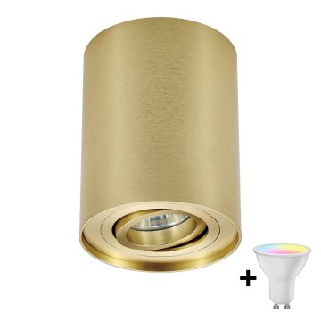 Zuma Line - Foco empotrable LED RGBW regulable 1xGU10/4,8W/230V dorado + mando a distancia