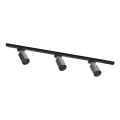 Zuma Line - Foco orientable para sistema de riel 3xGU10/35W/230V negro
