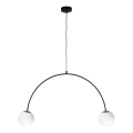 Zuma Line - Lámpara colgante con cable 2xE14/10W/230V negra