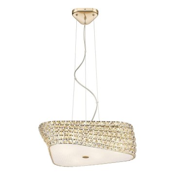 Zuma Line - Lámpara colgante con cable 6xG9/42W/230V acabado dorado