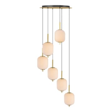 Zuma Line - Lámpara colgante LED con cable LED/34W/230V Ø 50,5 cm dorada