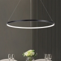Zuma Line - Lámpara colgante LED con cable LED/36W/230V 3000/4000/6000K Ø 80 cm negra