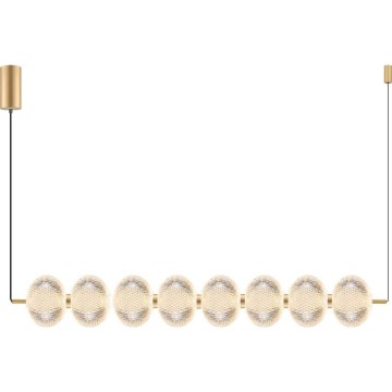 Zuma Line - Lámpara colgante LED con cable LED/50W/230V dorada
