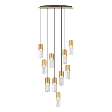 Zuma Line - Lámpara colgante LED con cable LED/50W/230V dorada